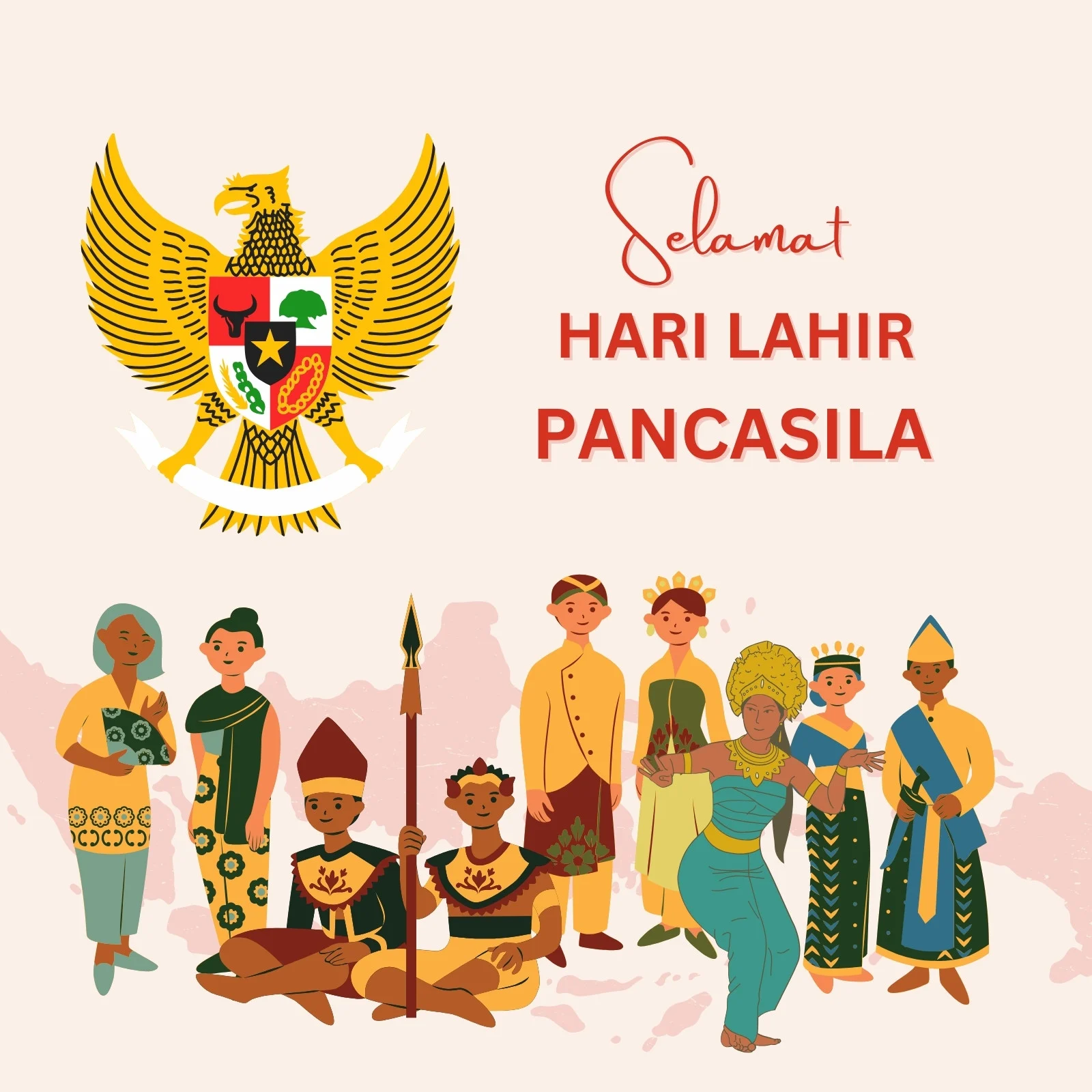 Link Download Template Desain Poster Hari Lahir Pancasila 2025 Gratis di Canva