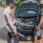 Polisi Kritis Usai Motor Ninjanya Adu Banteng dengan Brio di Tikungan Jalur Selatan Gunungkidul