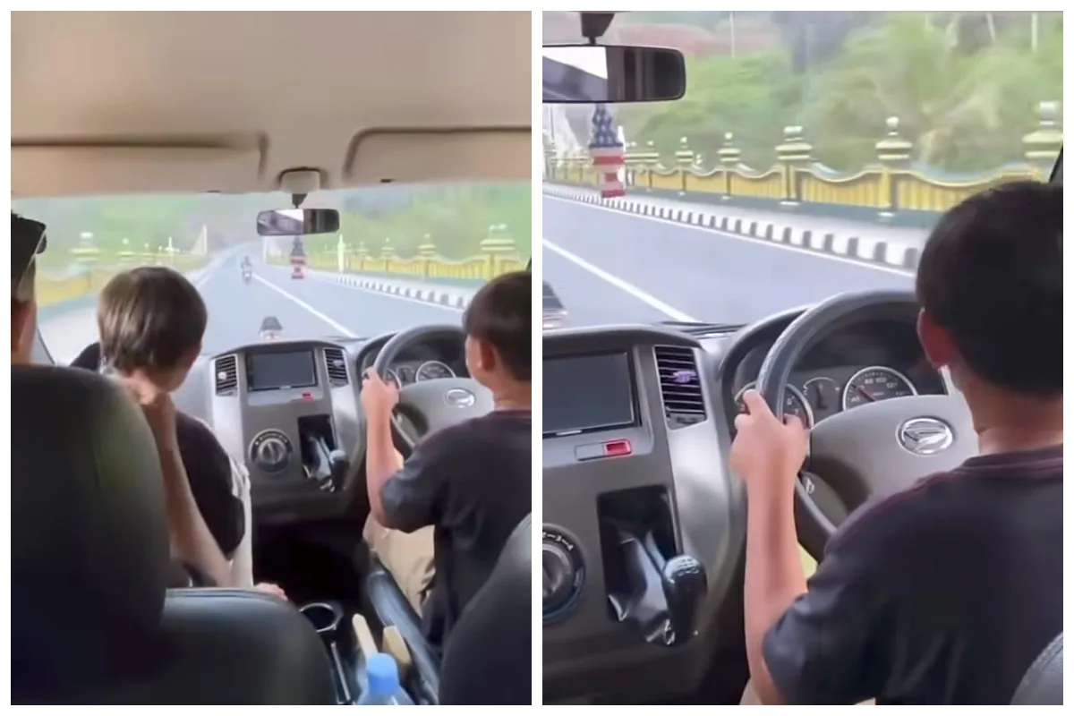 Video Viral Bocah 11 Tahun Mengemudikan Mobil di Jalan Baru Nglanggeran Gunungkidul, Polisi Panggil Orang Tua