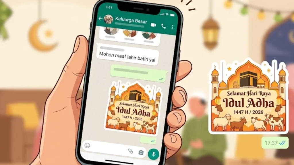 Link Stiker WA Ucapan Idul Adha 2026: Panduan Download & Pasang Langsung di HP