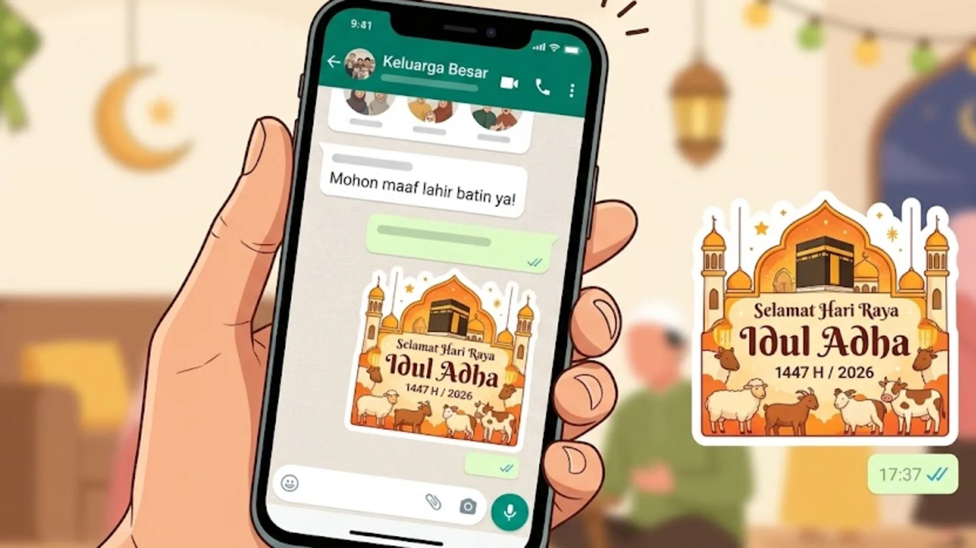 Link Stiker WA Ucapan Idul Adha 2026: Panduan Download & Pasang Langsung di HP