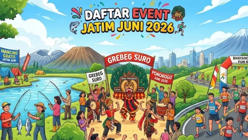 Catat! Ini Daftar Event di Jatim selama Juni 2026: Ada Mancing Gratis, Grebeg Suro hingga Agenda Lari