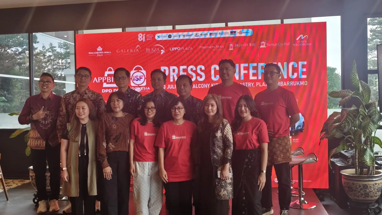 Para pengelola 8 mall Yogyakarta yang akan jadi lokasi Indonesia Shopping Festival 2026.