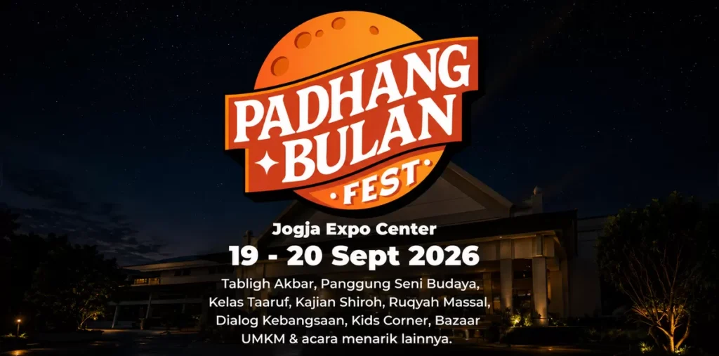 Padhang Bulan Fest 2026 di JEC 19-20 September: 18 Lembaga Bersatu, Hadirkan Kajian dan Syiar Islam