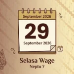 29 September 2026 Weton Apa dalam Kalender Jawa? Ini Hari Pasaran dan Penjelasan Neptunya